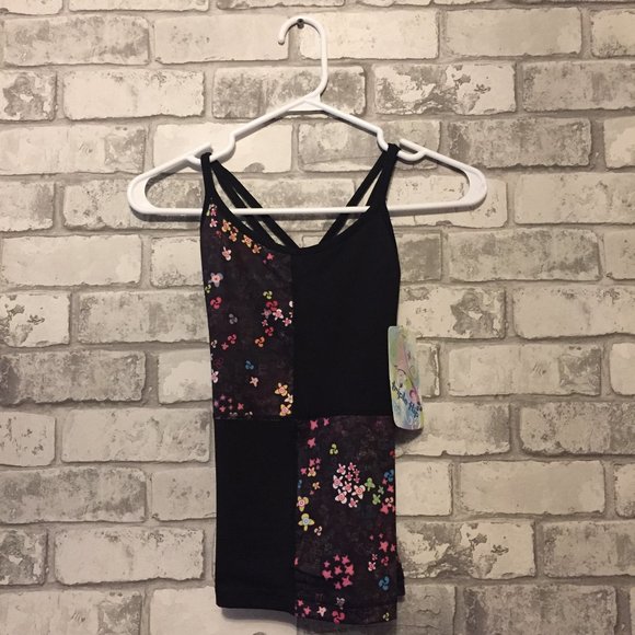 NWT Triple Flip Girl's Floral Tank Top Size 4 - Picture 1 of 4